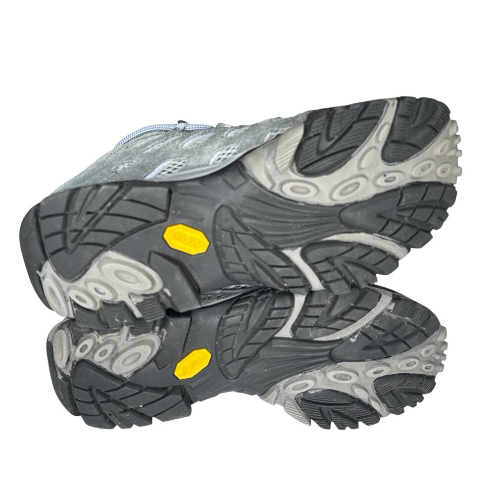 Merrell Moab 2 Hiking Boots Womens 8.5 Gray Periwinkle Waterproof Trail J88792 - Picture 4 of 11